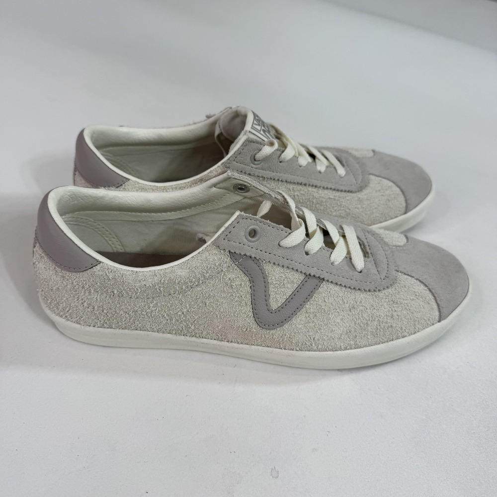 Vans Suede‎ Sneakers Mens 9.5 W 11 Gray Off White Low Top Lace Up Casual Shoes
